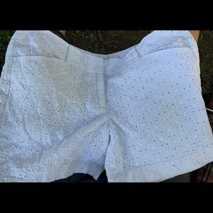 WHBM Floral Eyelet Embroidered Shorts